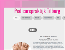 Tablet Screenshot of pedicurepraktijktilburg.nl